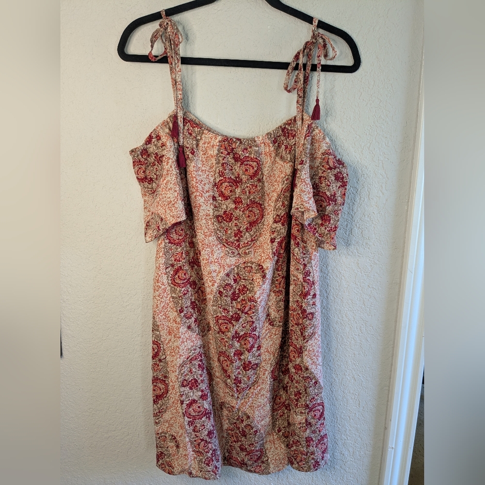 Madewell Silk Mini Shift Dress S Off The Shoulder Fairycore Adjustable Straps